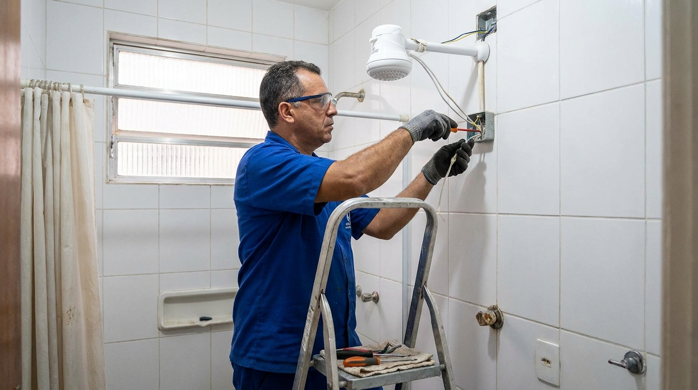Instalação de Chuveiro Elétrico perto de mim em Barueri‑SP