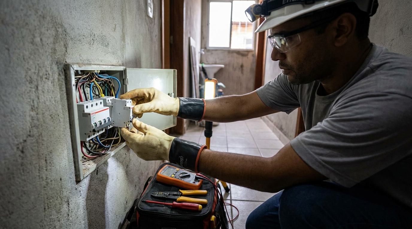 Instalacao de disjuntor profissional em Barueri‑SP