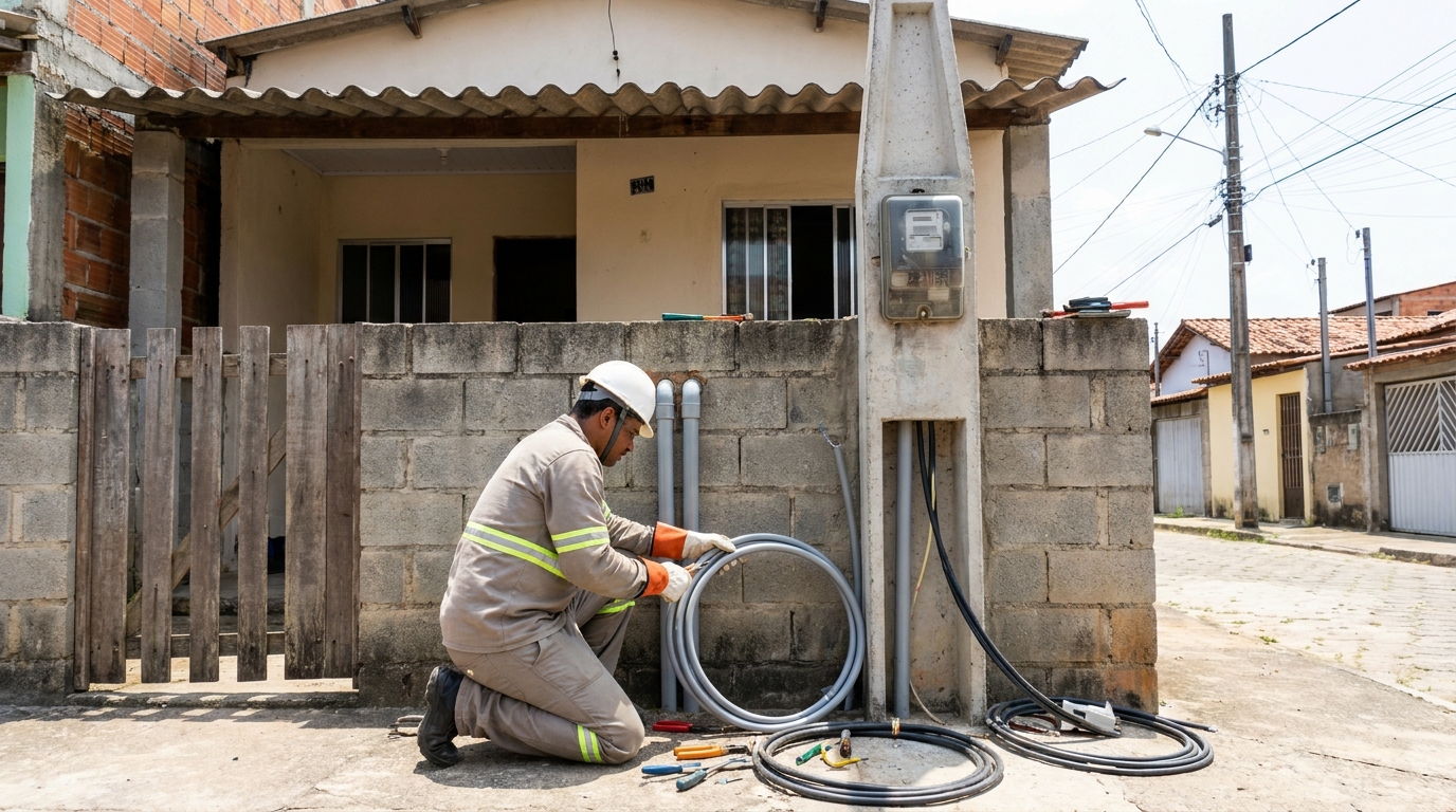 Instalacao de padrao de energia residencial em Barueri‑SP
