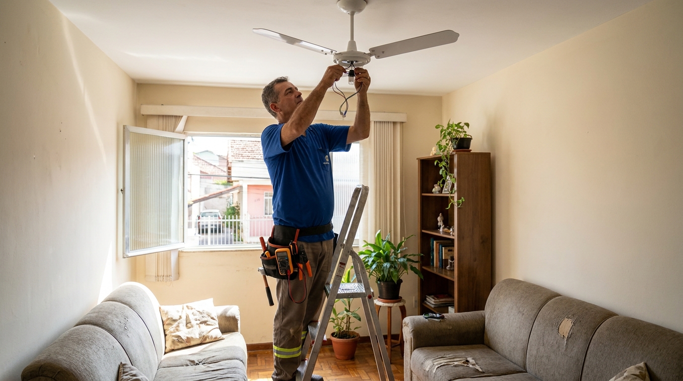 Instalação de Ventilador de Teto perto de mim em Barueri‑SP