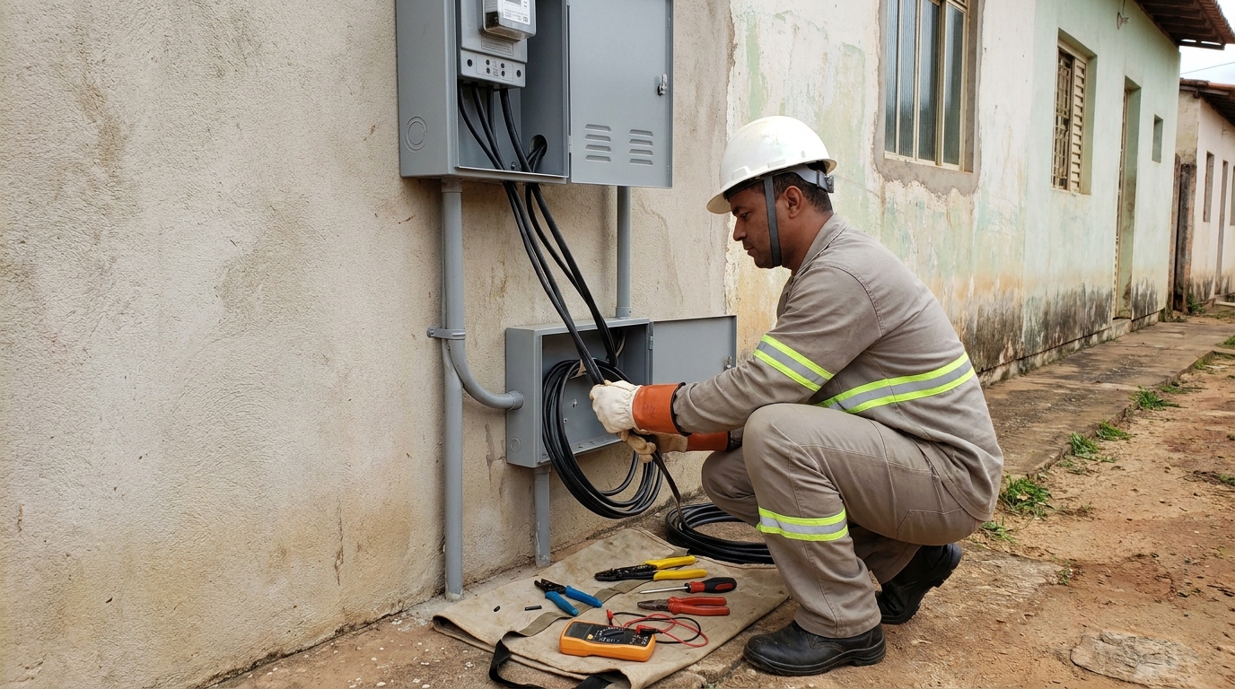 Troca de padrao de energia em Barueri‑SP